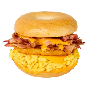 Egg Bacon Deluxe Bagel